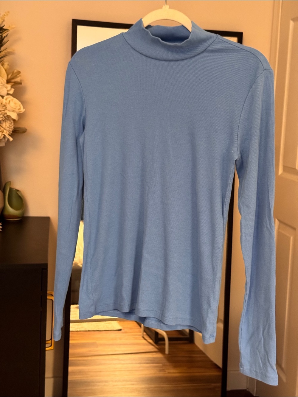 Banana Republic Long-Sleeve 2x2 Rib Mockneck